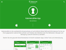 Tablet Screenshot of fatsecret.de