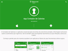 Tablet Screenshot of fatsecret.com.br