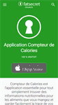 Mobile Screenshot of fatsecret.fr