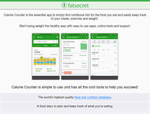 Tablet Screenshot of m.fatsecret.com